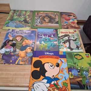 Disney Kids Book Lot (8 Hardcover Books) – Jungle Book, Monsters Inc, Hunchback,